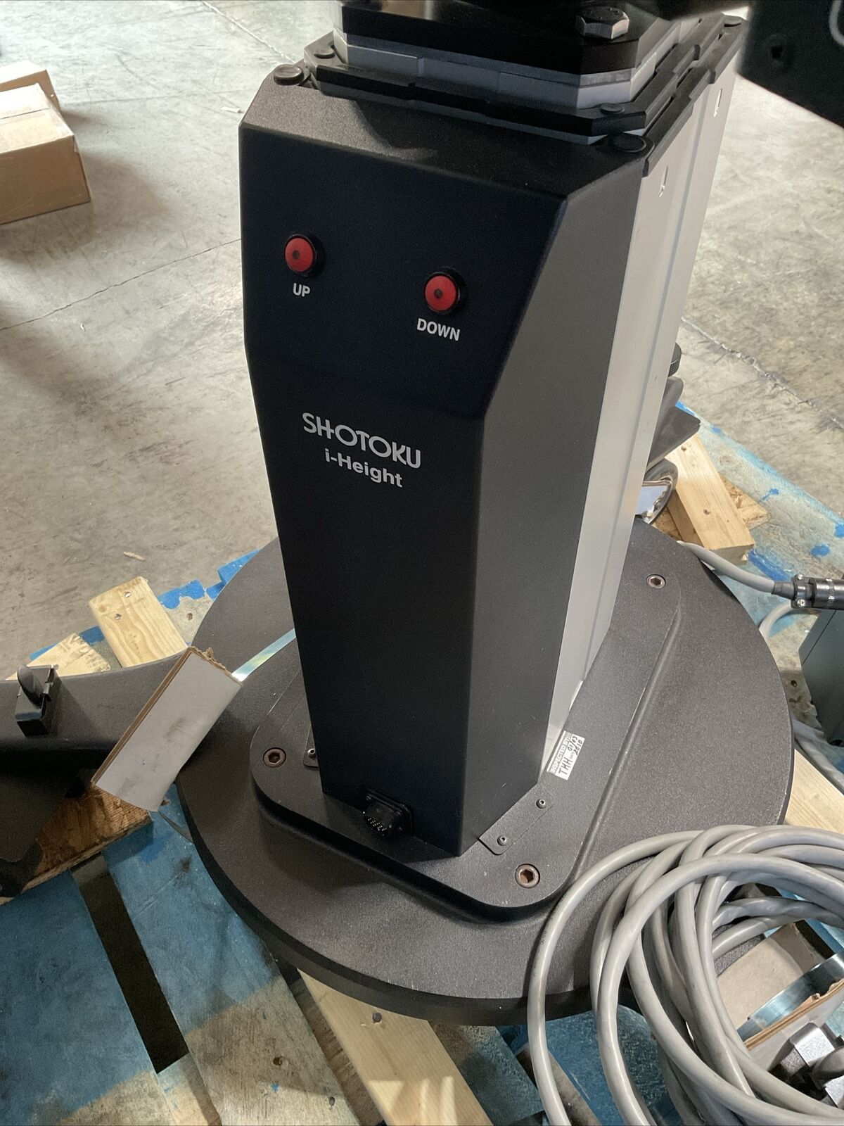 Shotoku T1-11 I Height Professional Camera Pedestal Dolly W/ TG18 Head &amp; PDU