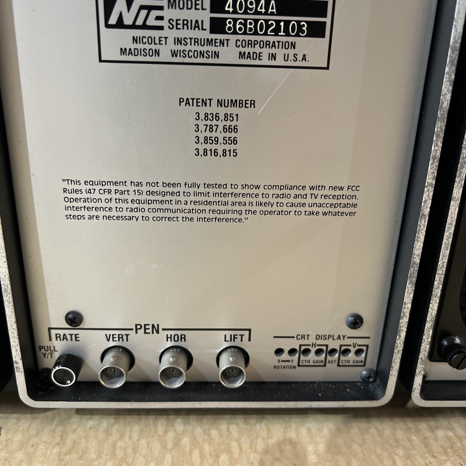 NICOLET 4094A DIGITAL OSCILLOSCOPE