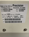Precision NAPCO 2028R Refrigerated Programmable Centrifuge W/SO-1T Rotor Extras