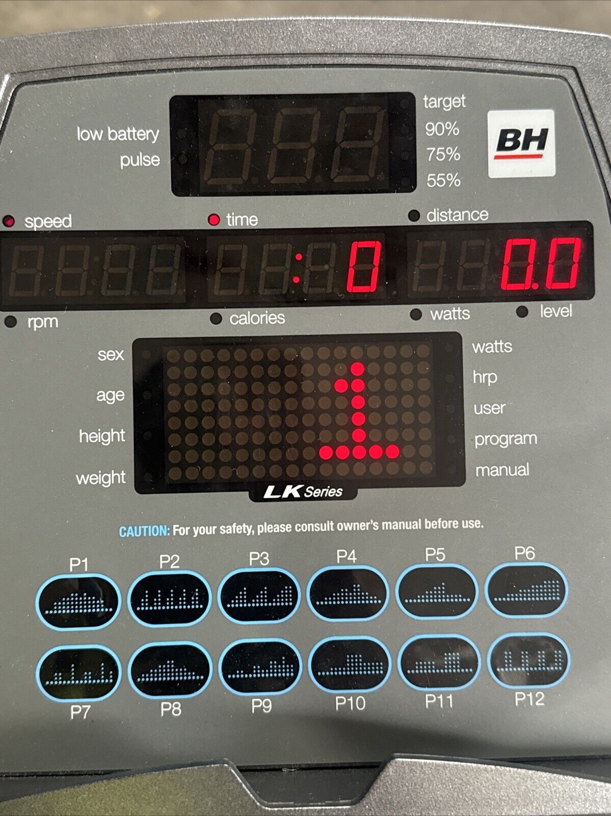 BH LK500U Upright exercise Bike