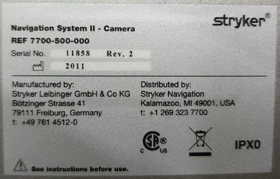 Stryker Navigation Systems II (MFG 2011)