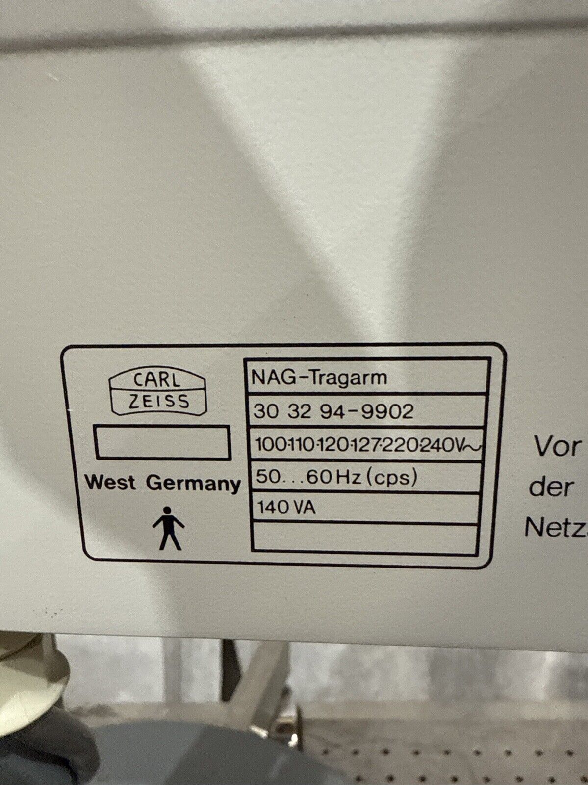 Zeiss Microscope NAG-Tragarm - Binocular Microscope