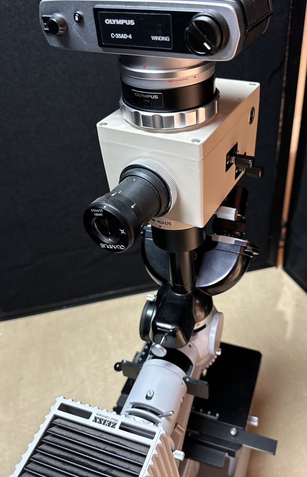 Zeiss Standard Upright Trinocular Microscope with Lamp House lab