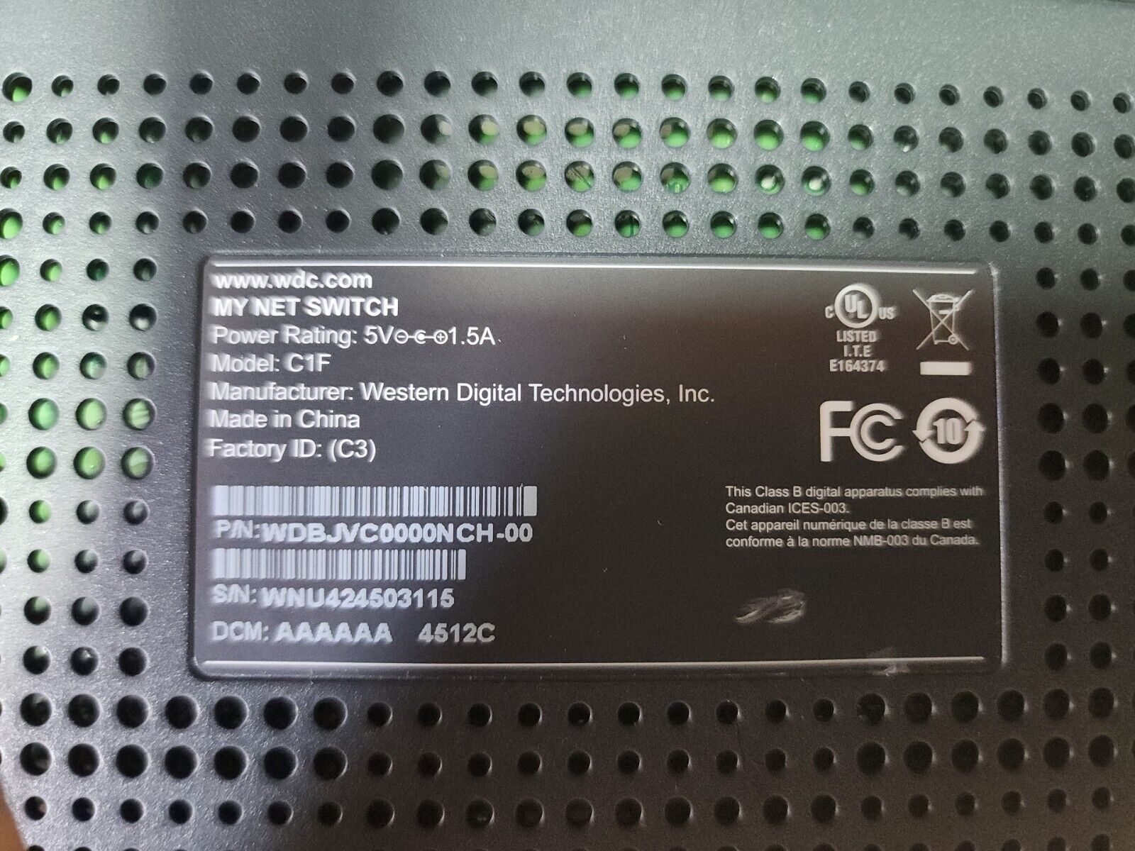 WD My Net Switch - 8 Port Gigabit Ethernet Network Switch - HD Media Switch