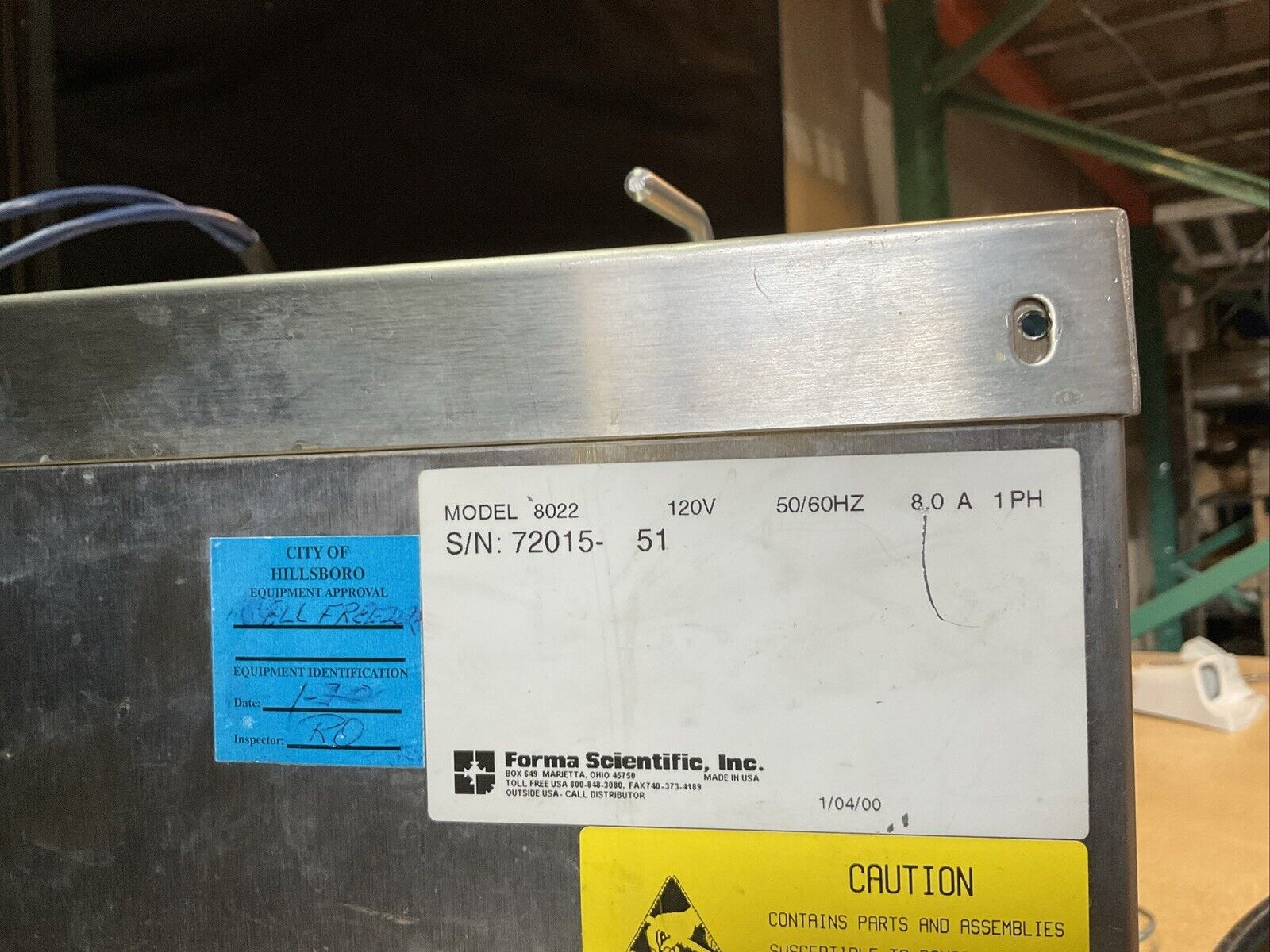 Forma Scientific Model 1010 8006 CryoMed Microcomputer W/ 8022 Cryomed Freezer
