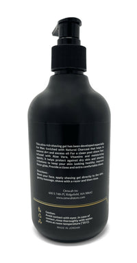 Mens Barber Charcoal Shaving Gel Aloe Vera Soften Beard Sensitive Skin Formula
