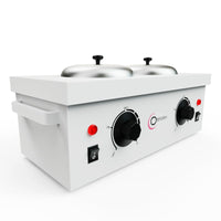 Dual Double Pot Wax Heater Hot Warmer Machine Salon Facial Skin Care Equipment
