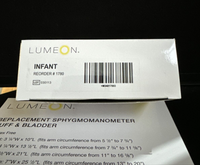 LUMEON Infant Cuff Arm Aneroid Sphygmomanometer Unit 2-Tubes 1 per Box