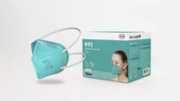 BYD CARE N95  CASE of 960PCS Foldable Respirator Masks Individually Sealed