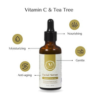 Amira Beauty Facial Serum Vitamin C & Tea Tree Brightening Acne Treatment