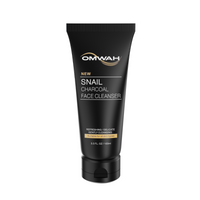 OMWAH Advanced Snail Mucin Gel Face Cleanser Infused W/Activated Charcoal 3.5 OZ