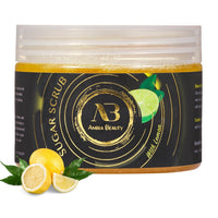 Amira Beauty Exfoliating Sugar Scrub Lemon Body Scrub - Cellulite, Stretch Marks