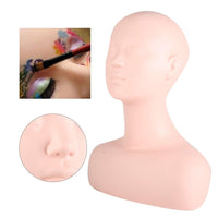 Silicone Mannequin Training Head Makeup Model Eyelash Extensions Practice Doll
