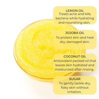 Amira Beauty Exfoliating Sugar Scrub Lemon Body Scrub - Cellulite, Stretch Marks