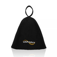 OMWAH Sauna Hat 100% Wool Felt Sauna Hat for Steam, Bathhouse - Banya