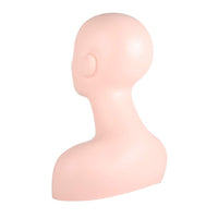 Silicone Mannequin Training Head Makeup Model Eyelash Extensions Practice Doll