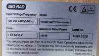 BIO-RAD VERSAFLUOR FLUOROMETER