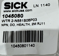 (NEW) SICK WTR2-N551S06P03 PN#1045080 ZONE CONTROL PHOTOELETRIC SENSOR
