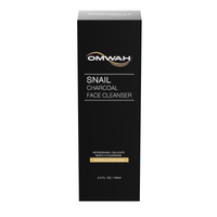 OMWAH Advanced Snail Mucin Gel Face Cleanser Infused W/Activated Charcoal 3.5 OZ