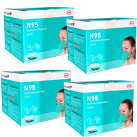 BYD CARE N95  CASE of 80 PCS Foldable Respirator Masks Individually Sealed
