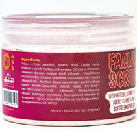 Amira Beauty Pomegranate Facial Scrub Clarifying Exfoliator Deep Cleanser 11.9OZ