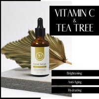 Amira Beauty Facial Serum Vitamin C & Tea Tree Brightening Acne Treatment