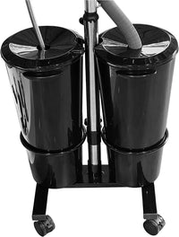 OMWAH Portable ABS Shampoo Unit with Electric Pump with 2 Bucket and Drain Hoses