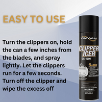 OMWAH 3 in 1 Clipper Icer Blade Cleaner and Lubricant Clipper Spray (3 pack)