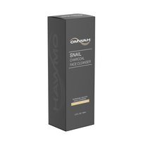 OMWAH Advanced Snail Mucin Gel Face Cleanser Infused W/Activated Charcoal 3.5 OZ