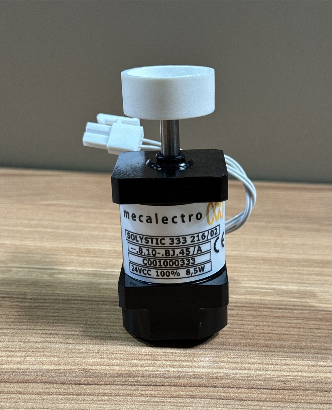 Mecalectro, SOLYSTIC 333 216/02, SOLENOID, --.8.10-.BJ.45/A, C001000333, 24VCC