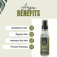 Amira Beauty Argan Hair Serum Pump For dry damaged Hair Anti Frizz Treatment Oil