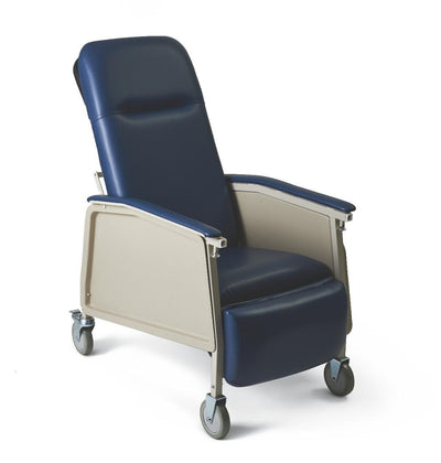 Medline ComfortEZ 3-Position FURN10200BL Recliner, no tray, Blueridge