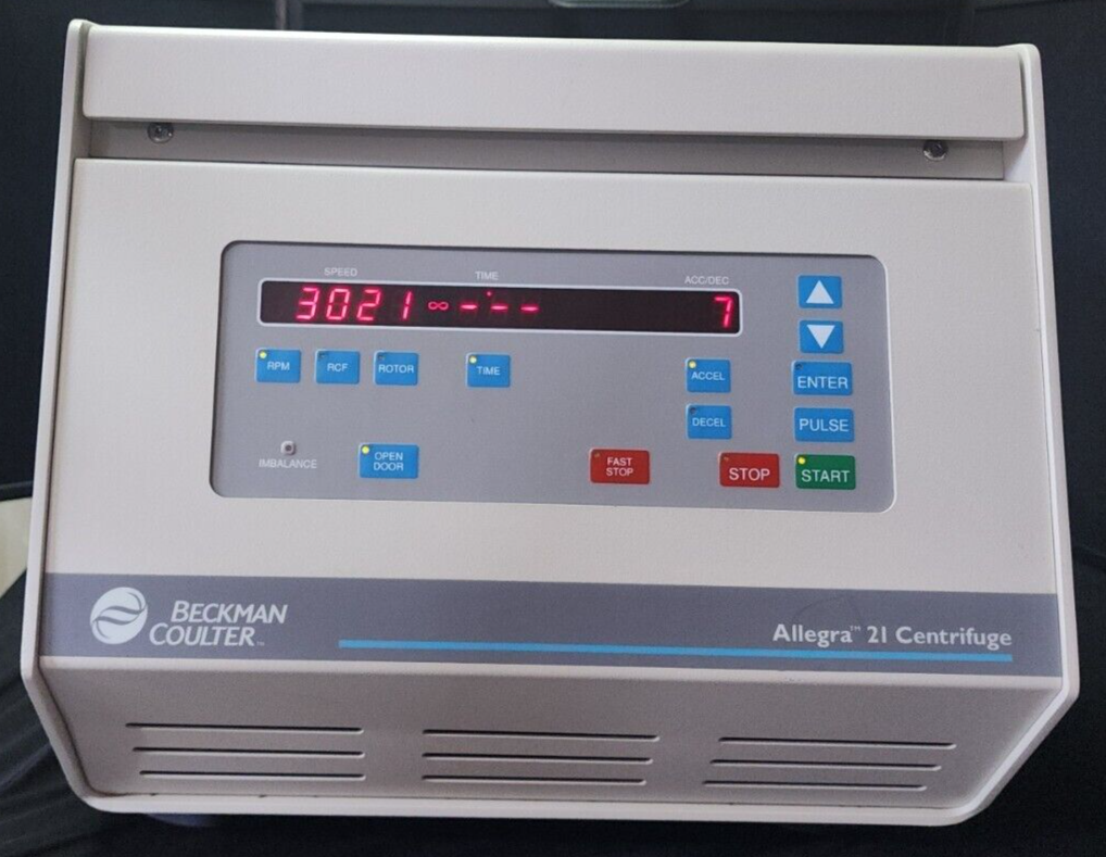 Beckman Coulter Allegra 21 Benchtop Centrifuge No Rotor