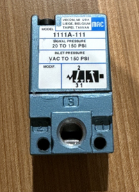 MAC 111A-111 PNEUMATIC SOLENOID VALVE U3S