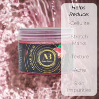 Amira Beauty Pomegranate Sugar Scrub Moisturizing Exfoliating Nourish Skin 14OZ
