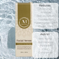 Amira Beauty Facial Serum Vitamin C & Tea Tree Brightening Acne Treatment