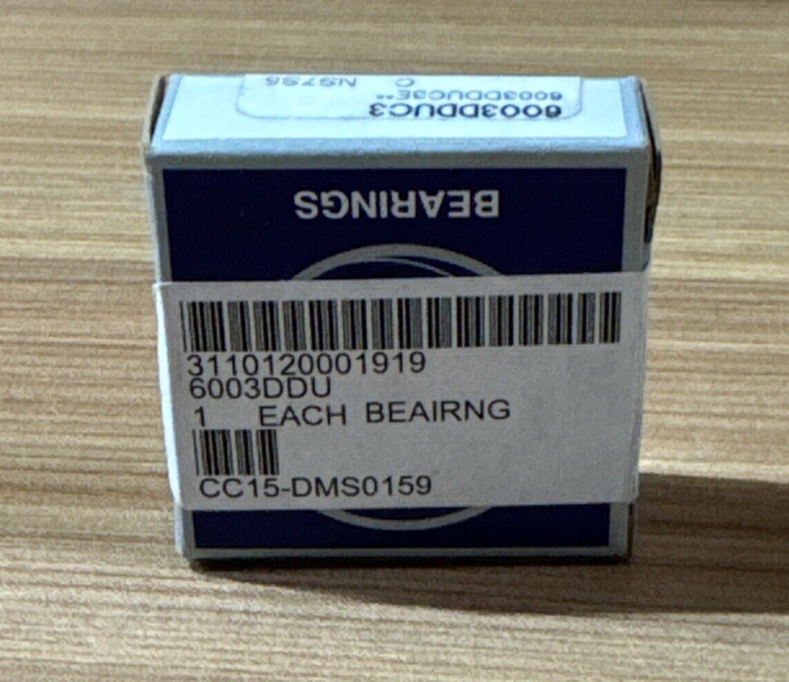 NSK 6003 DDU C3 DEEP GROOVE BALL BEARING RUBBER SEALED 17x35x10 mm 6003 2RS