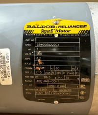BALDOR RELIANCE ELECTRIC 21256500 ELECTRIC Super-E MOTOR 1HP 35W900Q227G1