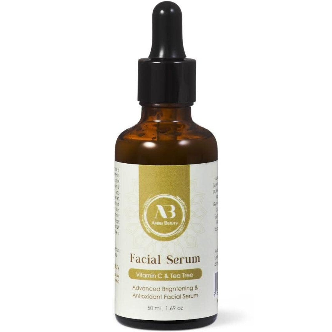 Amira Beauty Facial Serum Vitamin C & Tea Tree Brightening Acne Treatment