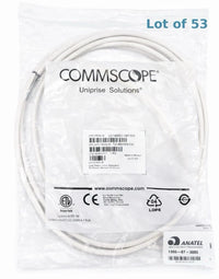 Lot of 53 CommScope Cat6 Patch Cables UC1BBB2-08F005 5ft