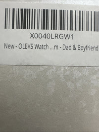 OLEVS Mens Tachymeter Watch Black Face, Black Band, Day Date, Quartz