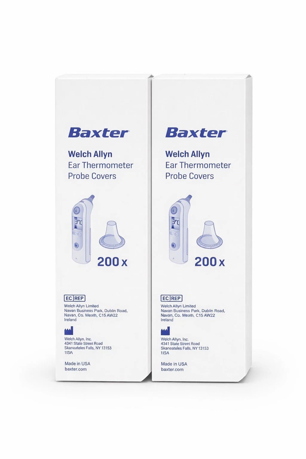 Lot Of 2 Baxter Welch Allyn Ear Thermometer Probe Covers 380 Ct Open Box