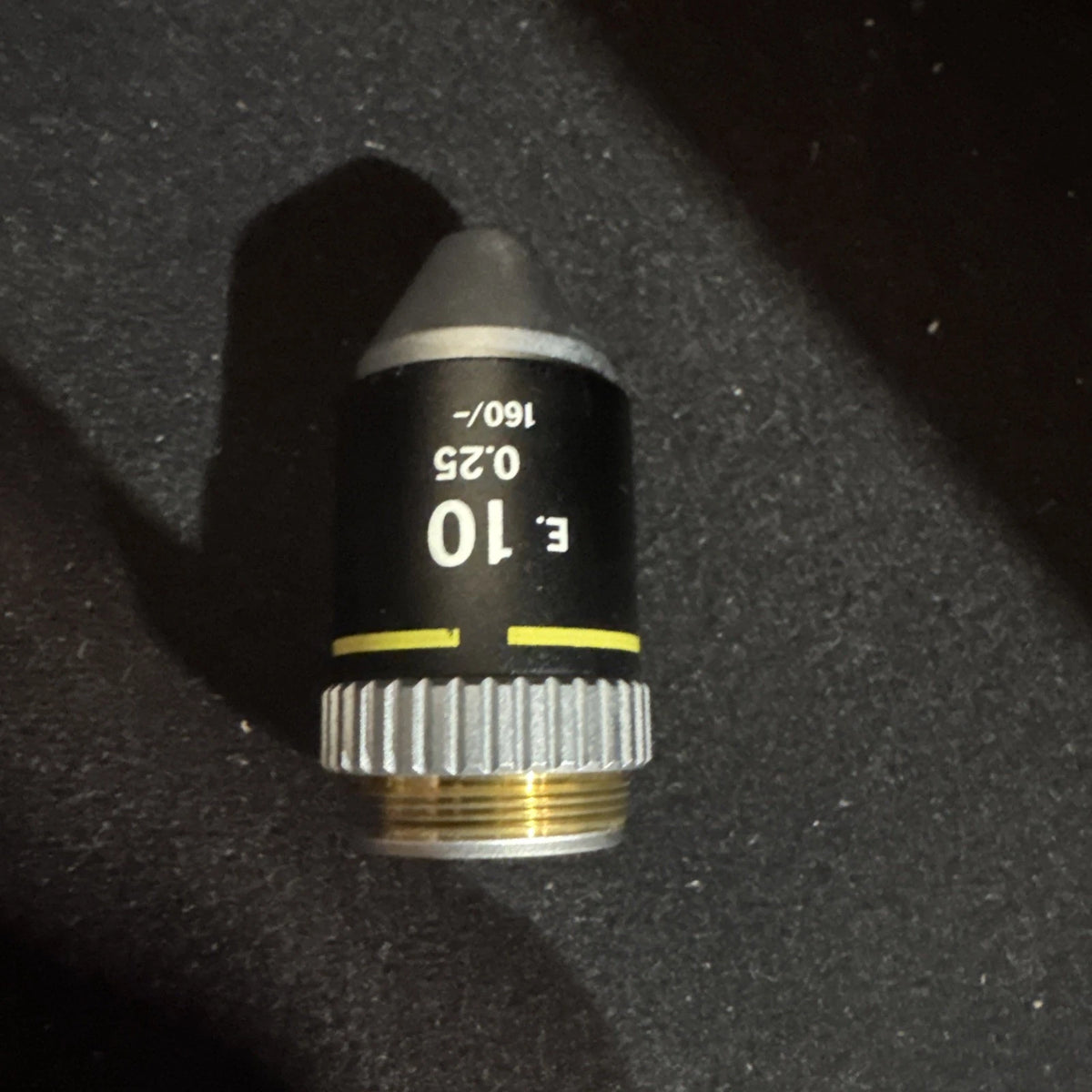 Nikon E 10, 0.25, 160/- Microscope Objective Lens, Made in Japan