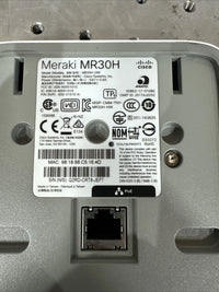 Cisco Meraki MR30H Wireless Access Point 4 Port Cloud Managed