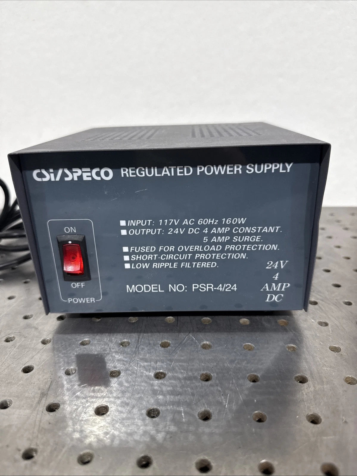 PSR-4/24 - CSI/Speco 4A AMP 24V VOLTS Regulated Power Supply