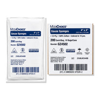 MediChoice GZ4502 Gauze Sponges 4x4 12-Ply Non-Sterile Case 2000