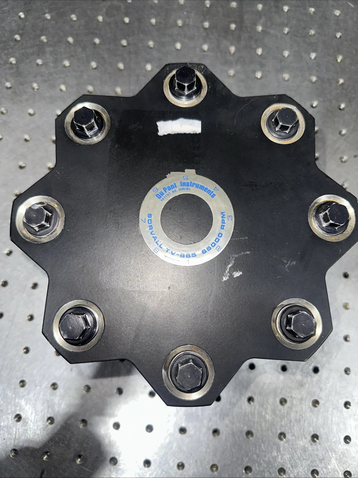DUPONT SORVALL TV-865 65,000 RPM 8 POSITION FIXED ANGLE CENTRIFUGE ROTOR