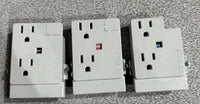 (Circuits 1, 2 & 3) Adj. Haworth Duplex Receptacle - Fits Most Haworth Cubicles