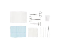 Medline DYNJ03900SF Laceration Tray Sharps Free Sterile Case of 20 Exp 2027