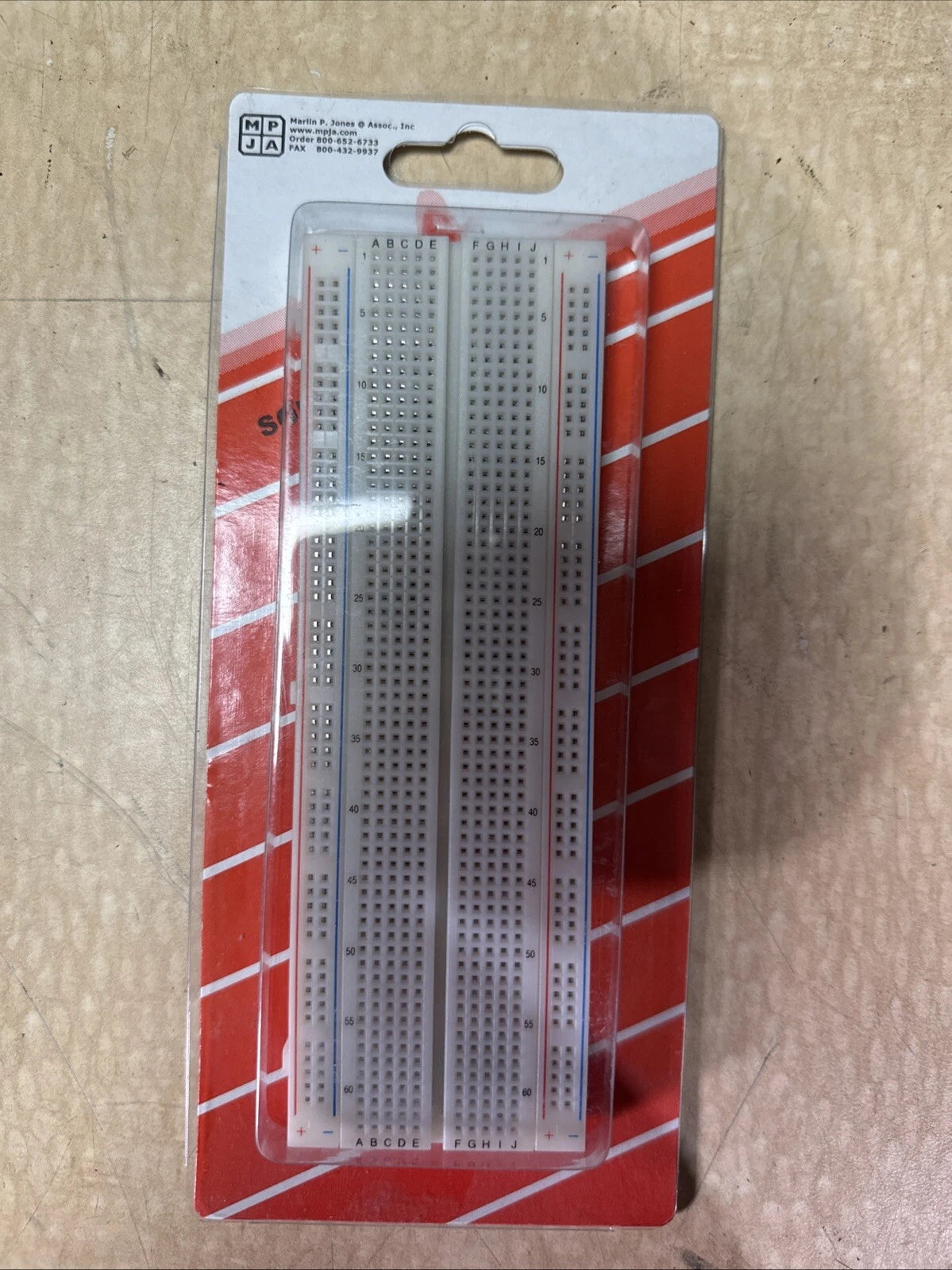 MPJA NEW Solderless Breadboard Full Size w/ Pwr Rails